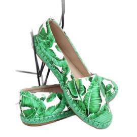 Green women's espadrilles 68-75 Green 1