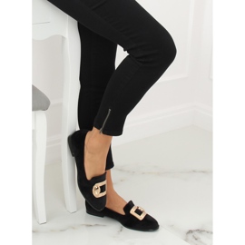Black velvet loafers F1048 Black II-GAT 1