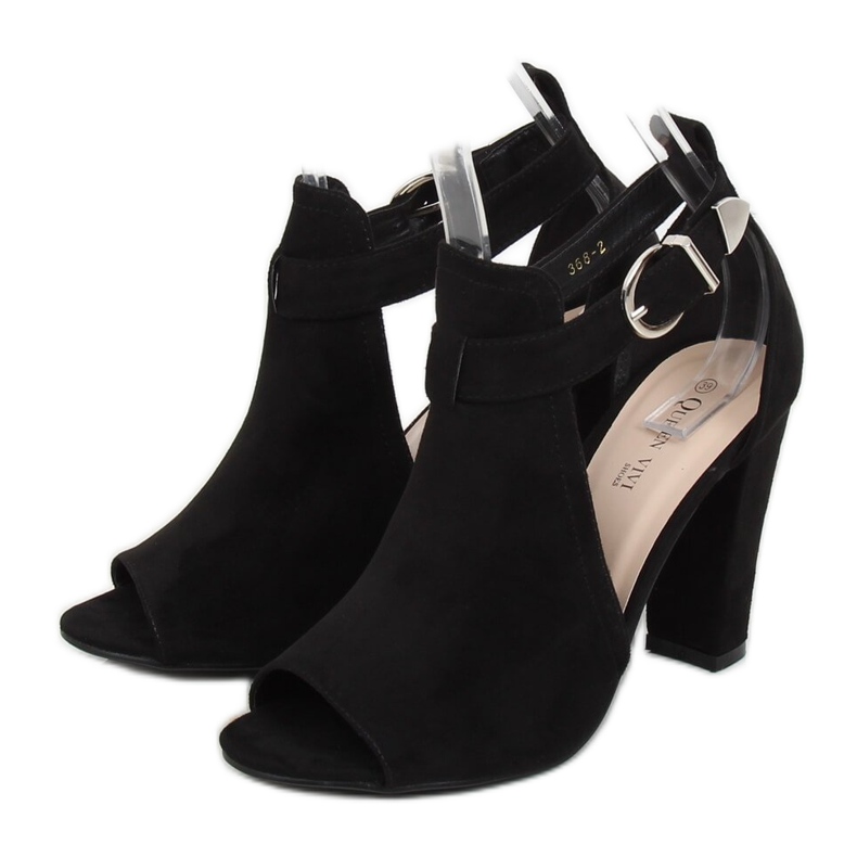 Pumps with an open finger black 368-2 Black 2