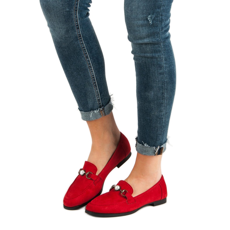 Red loafers 1