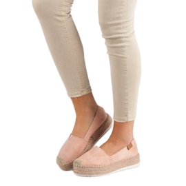 Forever Folie Pink Espadrilles On The Platform 1