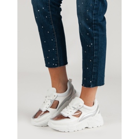 Transparent Sneakers On The Platform white 2