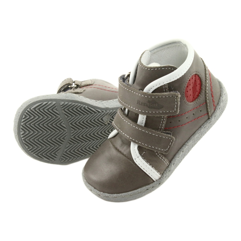 Leather boys with Velcro 1423 gray Ren BUT grey 4 Leather boys with Velcro 1423 gray Ren BUT grey 4