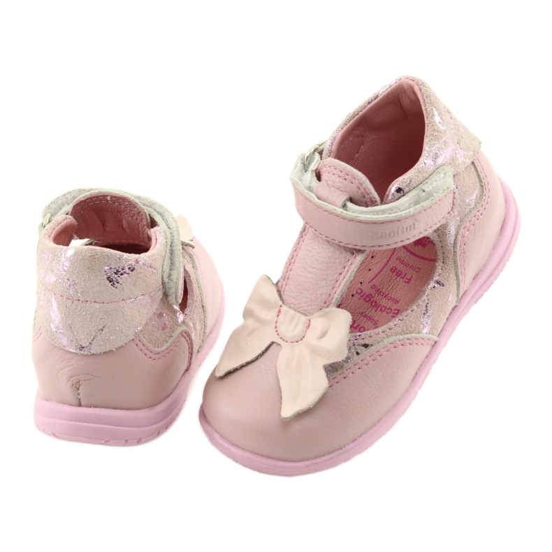 Ballerinas for girls with bow Ren But 1466 pink 4