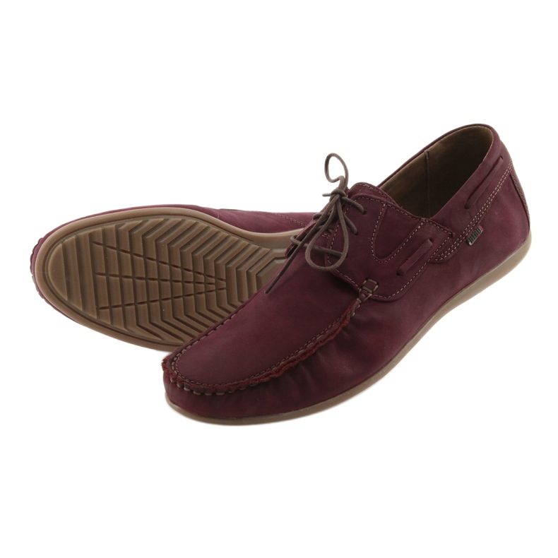 Riko 684 burgundy laced loafers multicolored 5