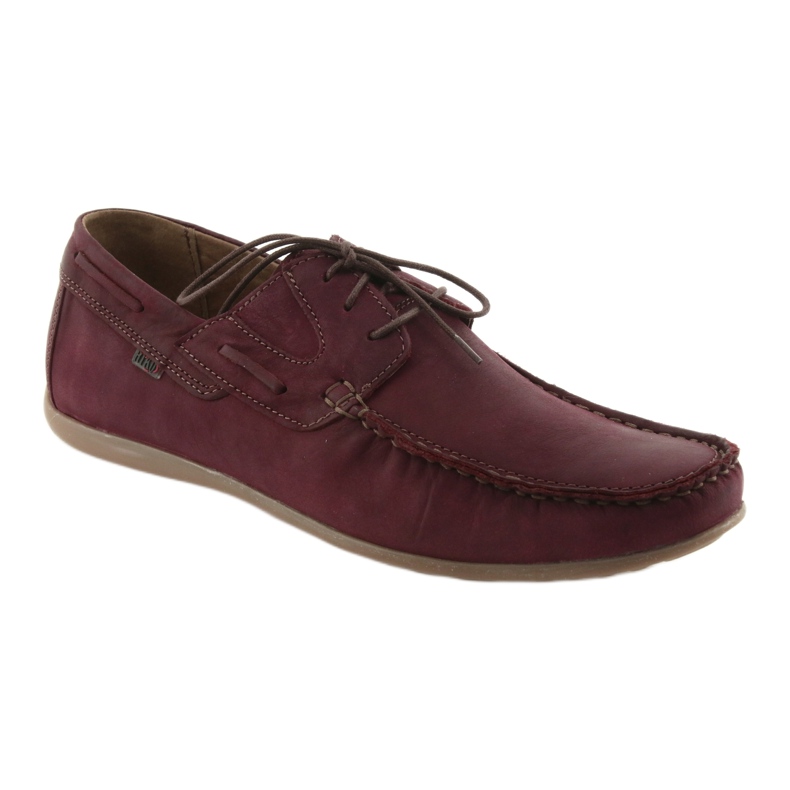 Riko 684 burgundy laced loafers multicolored 1