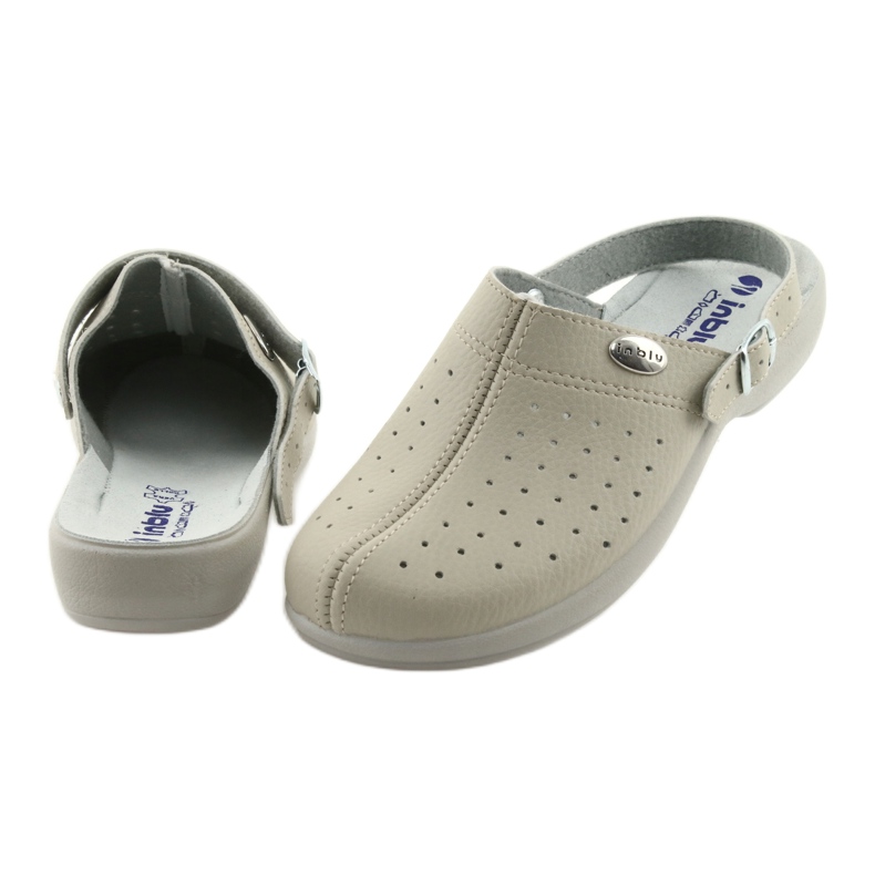 Slippers with a belt Inblu AE04 beige 4