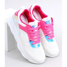 White and pink sports shoes BL157 Rose Red 1 White and pink sports shoes BL157 Rose Red 1