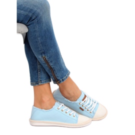 Blue women's sneakers NB173P Blue 1