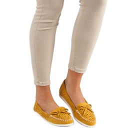 Seastar Mustard Openwork Loafers yellow 2