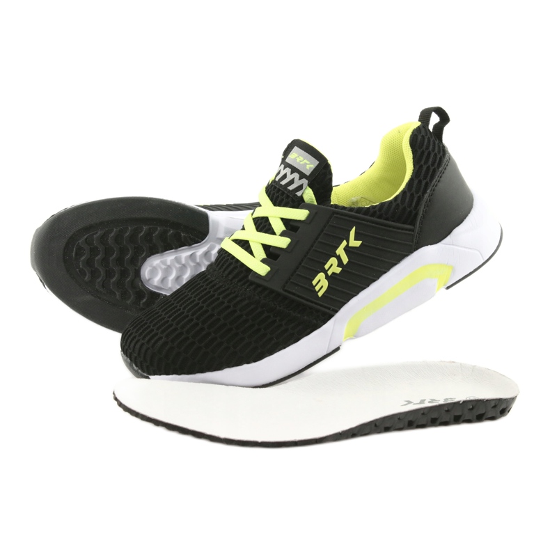 Bartek 58110 Black slip-on sports shoes yellow 5