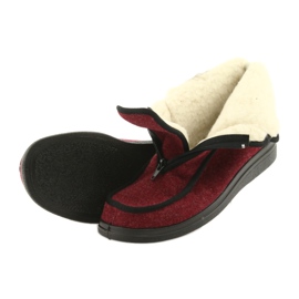 Dr.orto Befado Women's shoes PU insulated wool 996D005 burgundy red 3