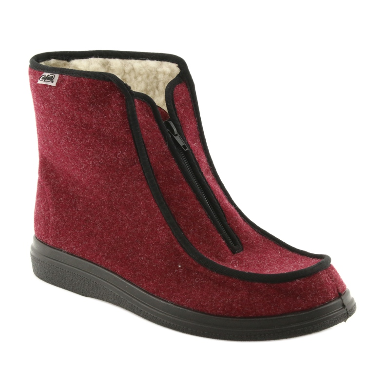 Dr.orto Befado Women's shoes PU insulated wool 996D005 burgundy red 1