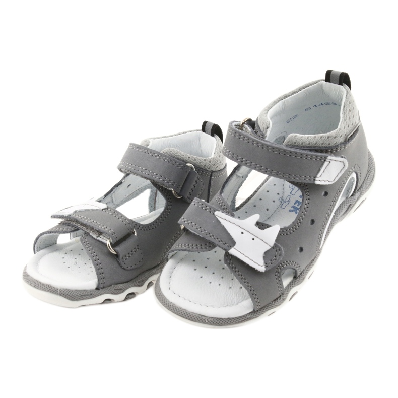 Sandals boys' turnips Bartek 51489 gray white grey 3