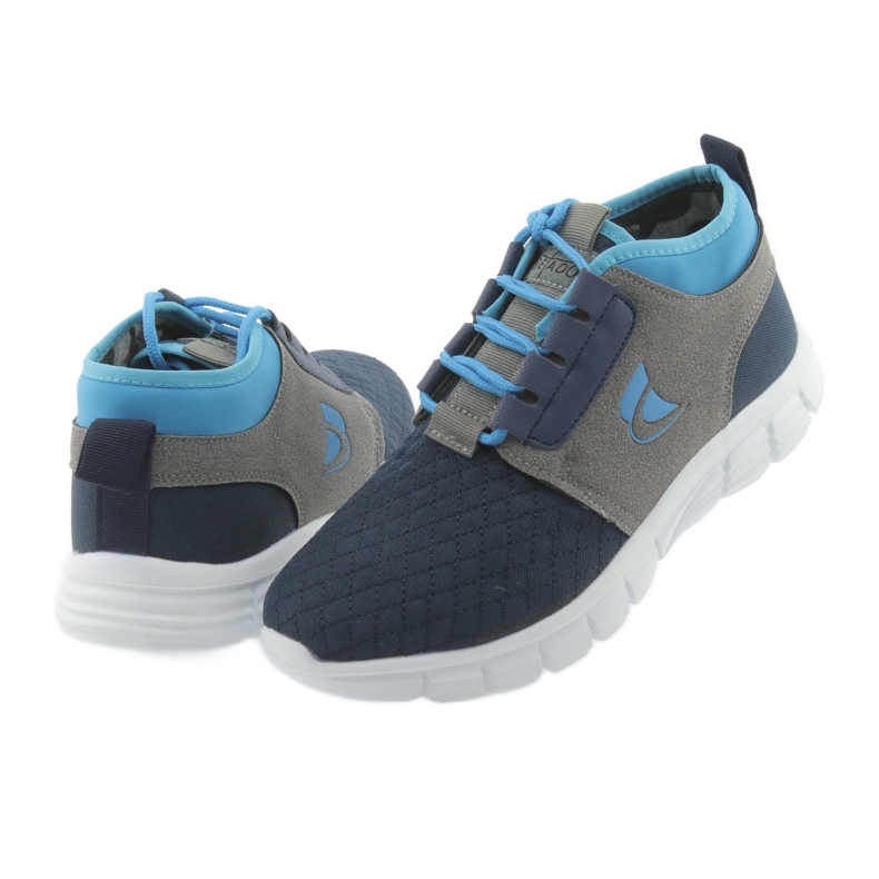 Befado children's shoes up to 23 cm 516Y035 blue grey navy blue 4 Befado children's shoes up to 23 cm 516Y035 blue grey navy blue 4