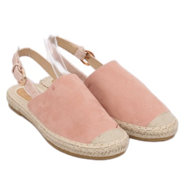 Espadrilles with an open heel pink HH-119 Pink 2