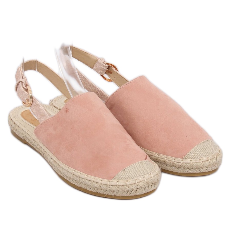 Espadrilles with an open heel pink HH-119 Pink 2