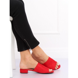 Red Women's red slippers XW9093 Red 1