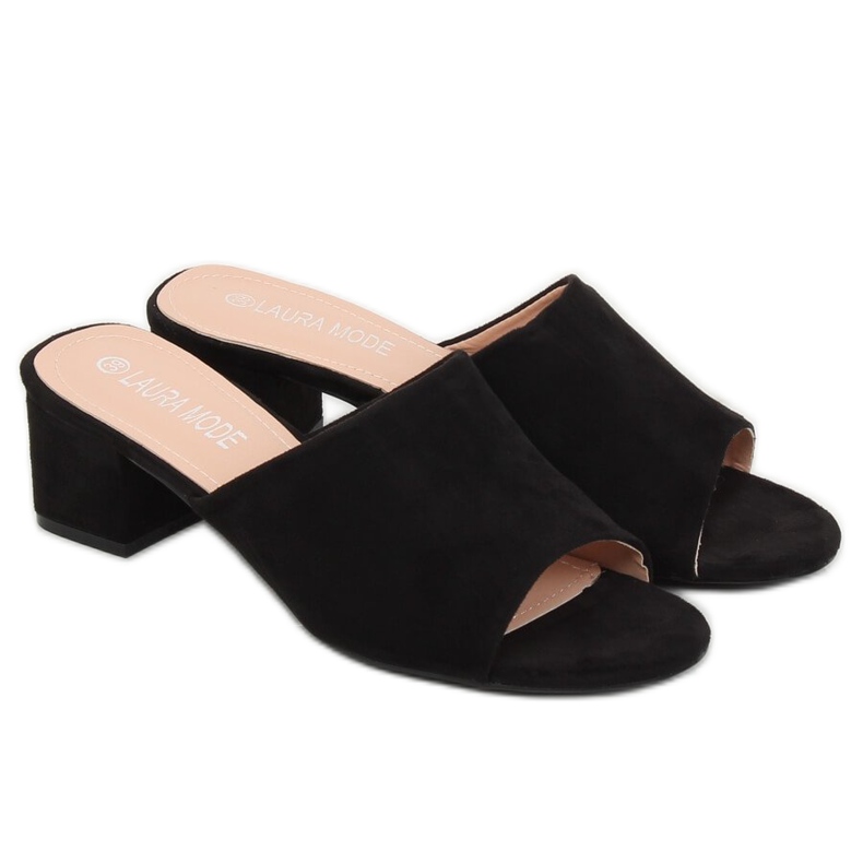 Black high heels QL-89 Black 2