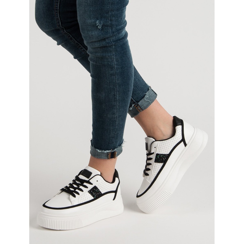 White Creepers With Glitter 1