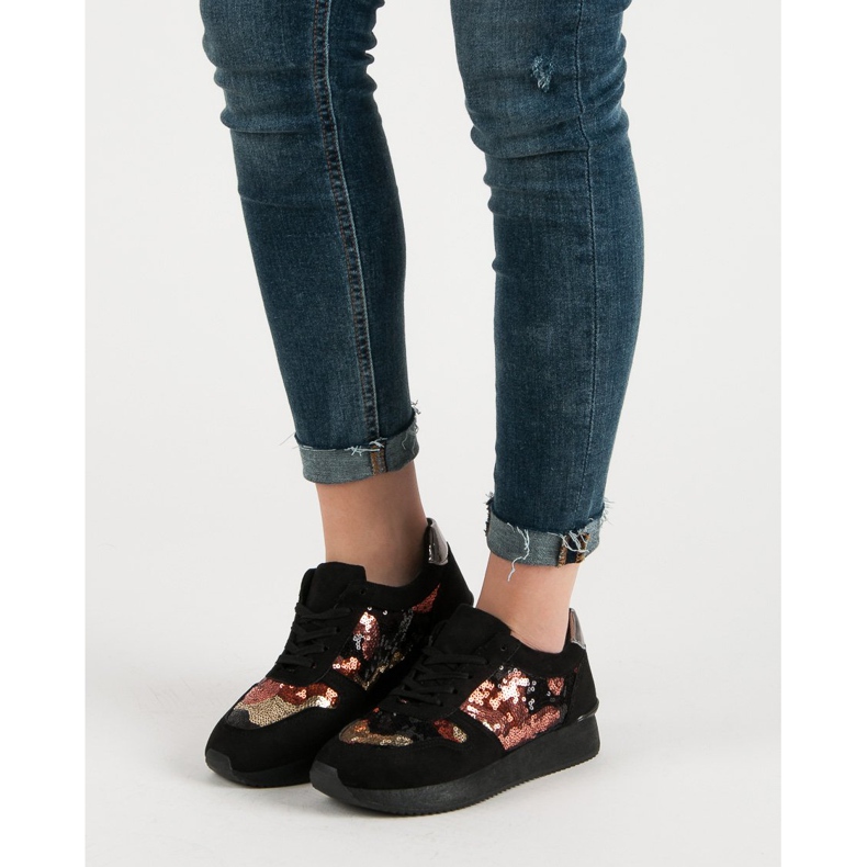 Seastar Sport Shoes With Sequins black 1