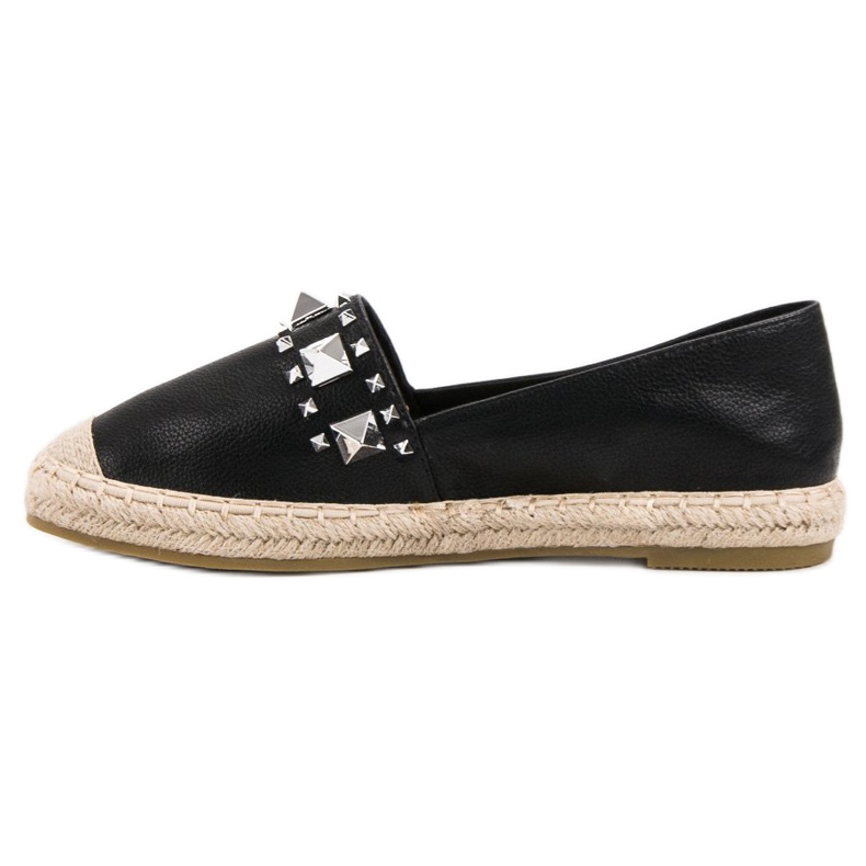 Bestelle Black Espadrilles With Studs 2