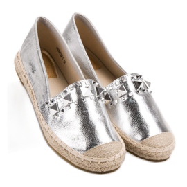 Bestelle Silver Espadrilles With Studs grey 1