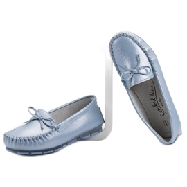 Filippo Leather Loafers With A Bow blue 1 Filippo Leather Loafers With A Bow blue 1