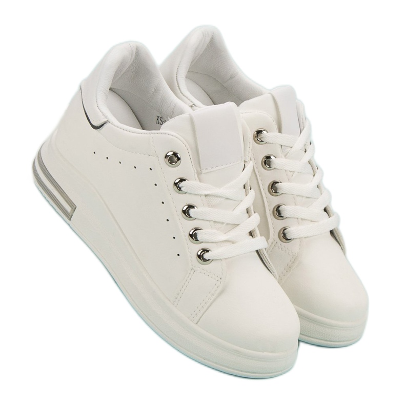 White Wedge Sneakers 2