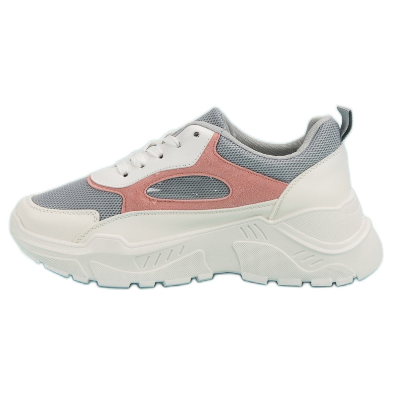 Sneakers On The Platform white grey pink 1