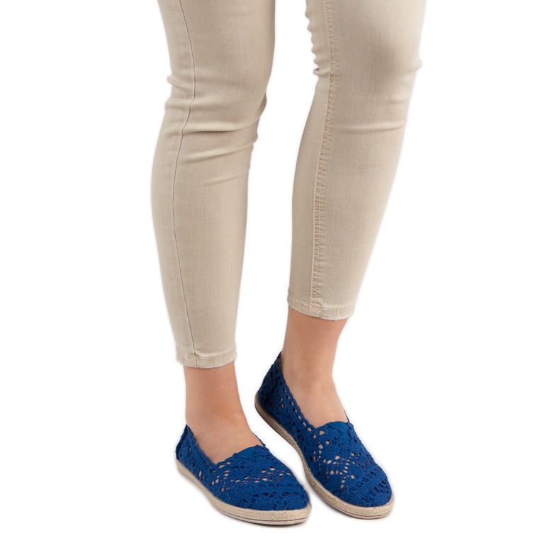 Sweet Shoes Blue Lace Espadrilles 2