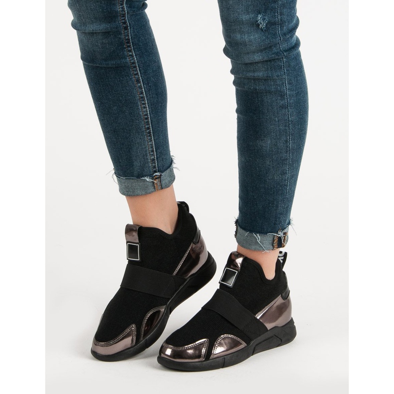 Wedge Slip-On Sneakers black 2