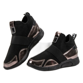 Wedge Slip-On Sneakers black 1