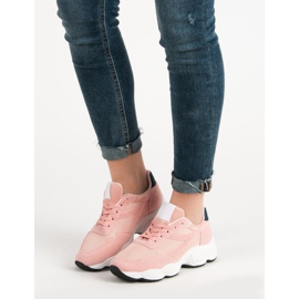 Lace-up Sports Shoes pink 2