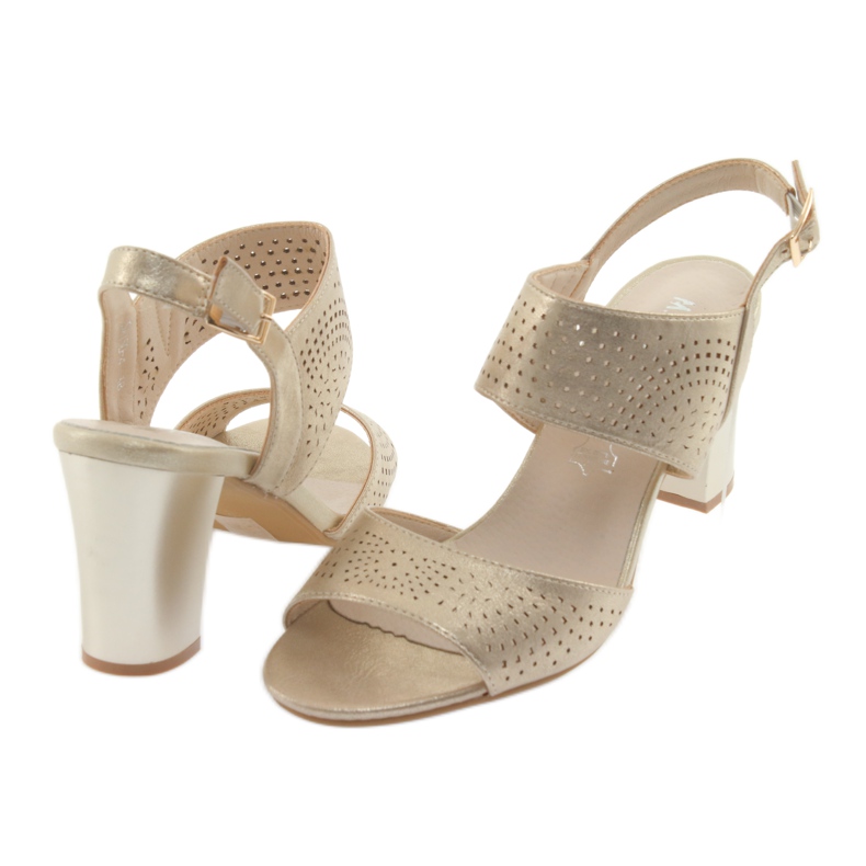 M.Daszyński Daszyński leather insole sandals yellow 4