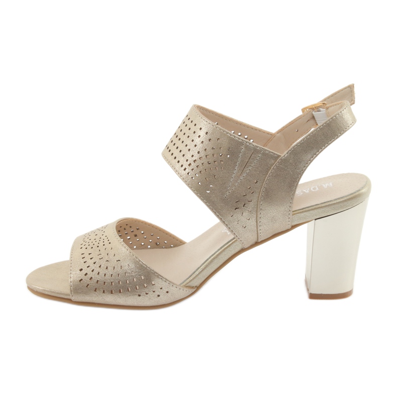 M.Daszyński Daszyński leather insole sandals yellow 2