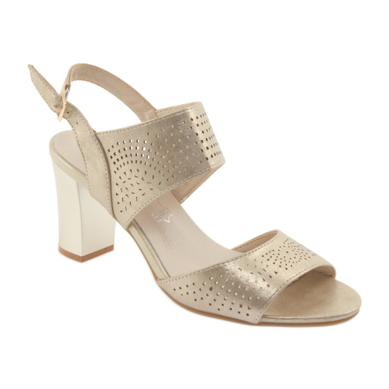 M.Daszyński Daszyński leather insole sandals yellow 1