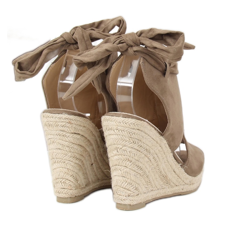 Green espadrilles on wedges LM-023 Green multicolored 1