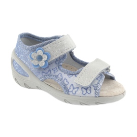 Befado children's shoes pu 065P122 blue grey 1