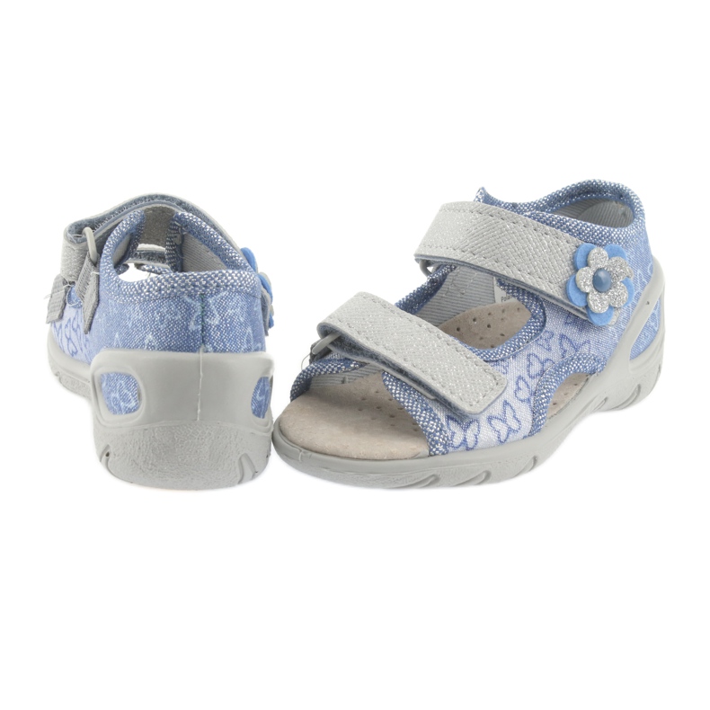 Befado children's shoes pu 065P122 blue grey 4 Befado children's shoes pu 065P122 blue grey 4