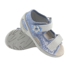 Befado children's shoes pu 065P122 blue grey 3
