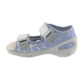 Befado children's shoes pu 065P122 blue grey 2
