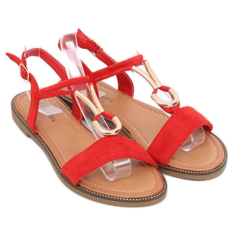 Red women's sandals WL024 Red 2