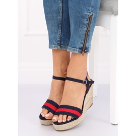 Espadrilles on wedges navy blue 9072 Blue 1 Espadrilles on wedges navy blue 9072 Blue 1