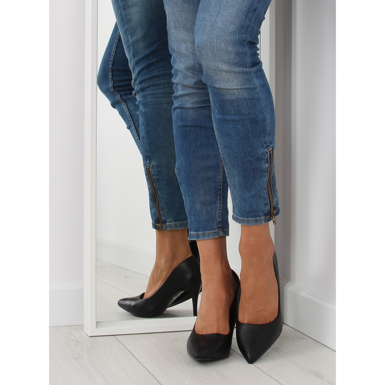 Matte black NF-08p Black II-GAT women's pumps 1