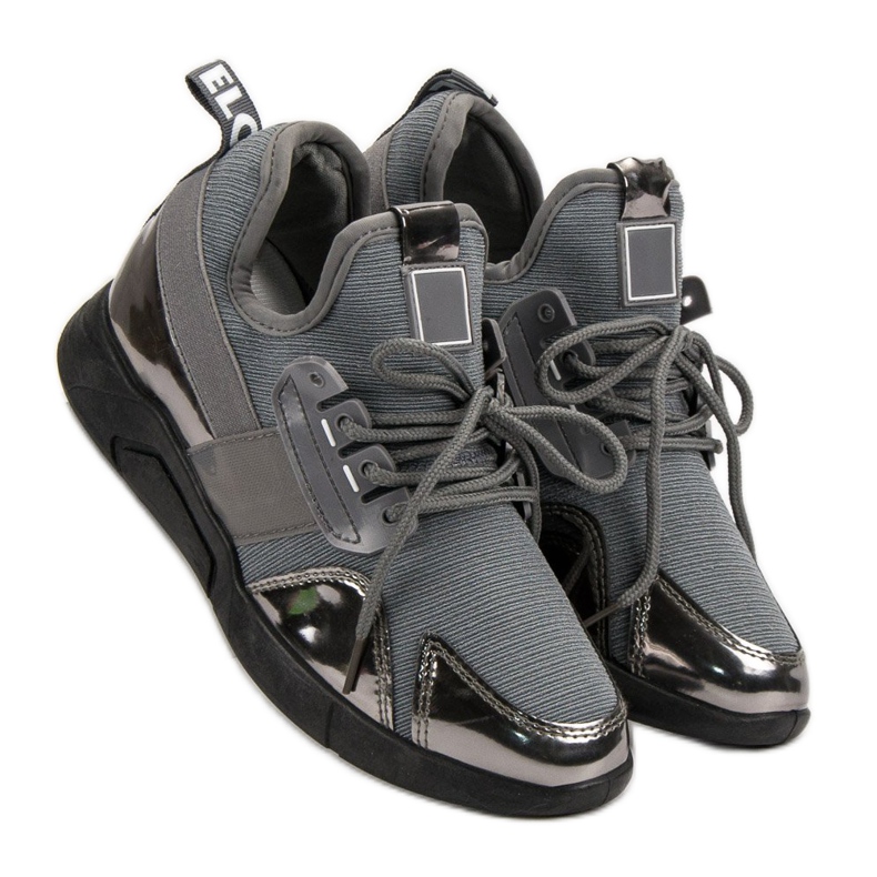 Gray Slip-On Sneakers grey 2