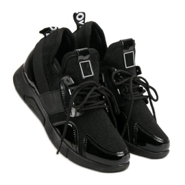 Black Slip-On Sneakers 1