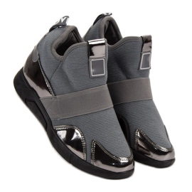 Wedge Slip-On Sneakers grey 1
