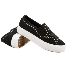 J. Star Slip On Sneakers With A Star black 1