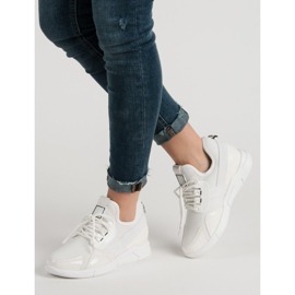 White Slip On Sneakers 1